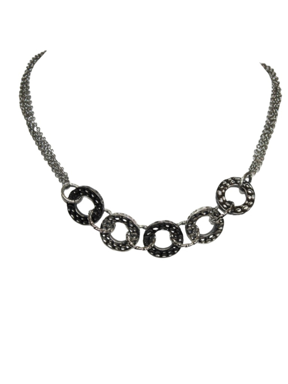 Lia Sophia Necklace Silver-tone and Gunmetal